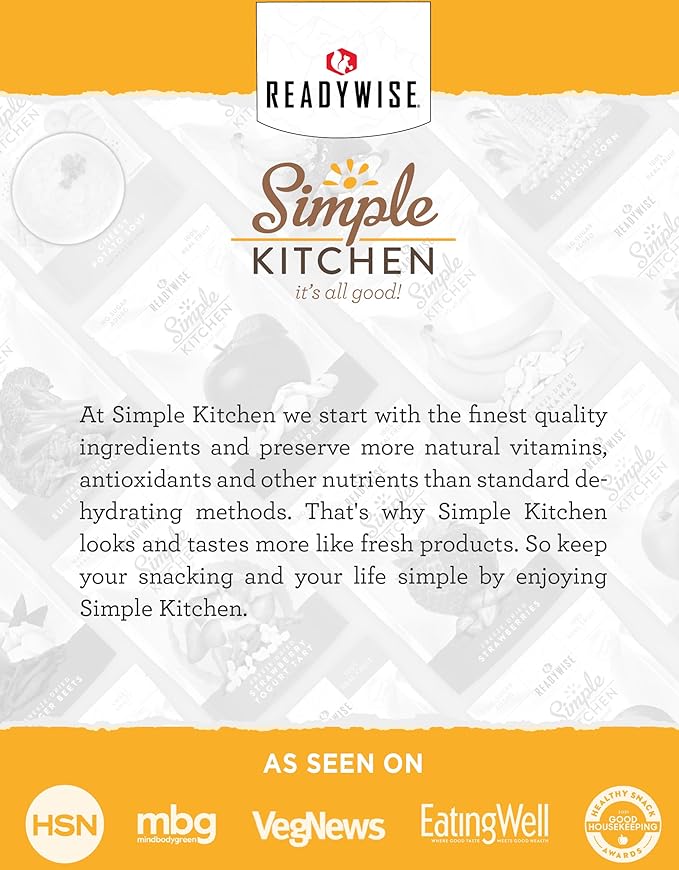 READYWISE - Simple Kitchen, Powdered Eggs, 72 Servings, Emergency Food Supply, Dehydrated Food, Baking Supplies, Camping Meals, Survival Food, 10 Can Egg Powder, Dehydrated Eggs Powder