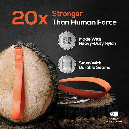 25.6" or 36" - Survival Pocket Chainsaw with 3 Color Variations - Pocket Chainsaw for Camping - Camping Chainsaw Manual - Survival Chainsaw for Outdoor & Trekking - Foldable Chainsaw