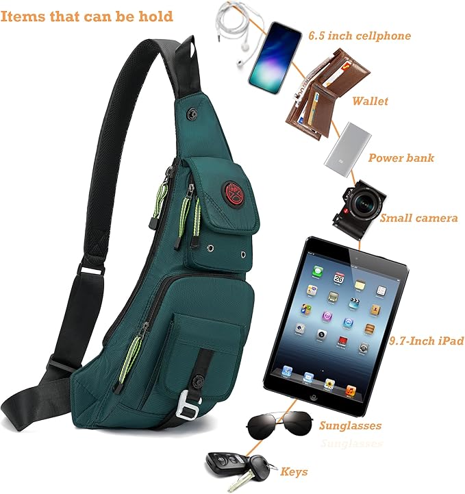 NICGID Sling Bag Chest Shoulder Backpack Crossbody Bags Casual Daypack for Men Women