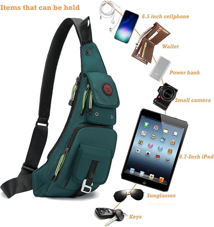 NICGID Sling Bag Chest Shoulder Backpack Crossbody Bags Casual Daypack for Men Women