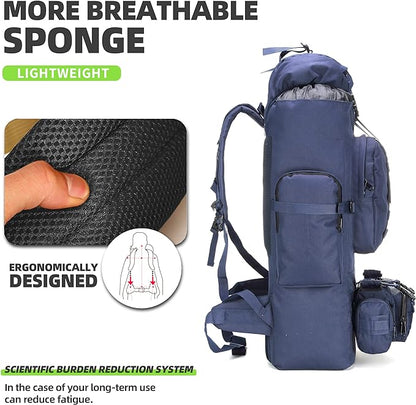 King'sGuard 100L Camping Hiking Backpack Molle Rucksack Military Camping Backpacking Daypack