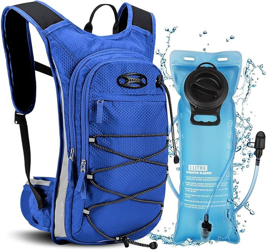 3L Hydration Backpack, Insulated Water Backpack, Hiking Backpack with Water Bladder, Lightweight Water Backpack for Hiking, Biking, Running, Climbing