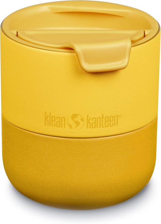 Klean Kanteen Rise 10oz Lowball - Stainless Steel Tumbler with Flip Lid - Old Gold