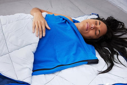 Camping Sleeping Bag Liner - Ultralight Warm Sleeping Bag Liner - Lightweight Compact Sleeping Bags For Adults - Zippered Rectangle Sleeping Bag Liner - Outdoor Sleepingbag Liners - Camp Accessories