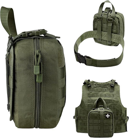 First Aid Bag Empty Medical Ifak Pouch Molle EMT Pouches Rip-Away Tactical Military Trauma Emergency Medic Bag