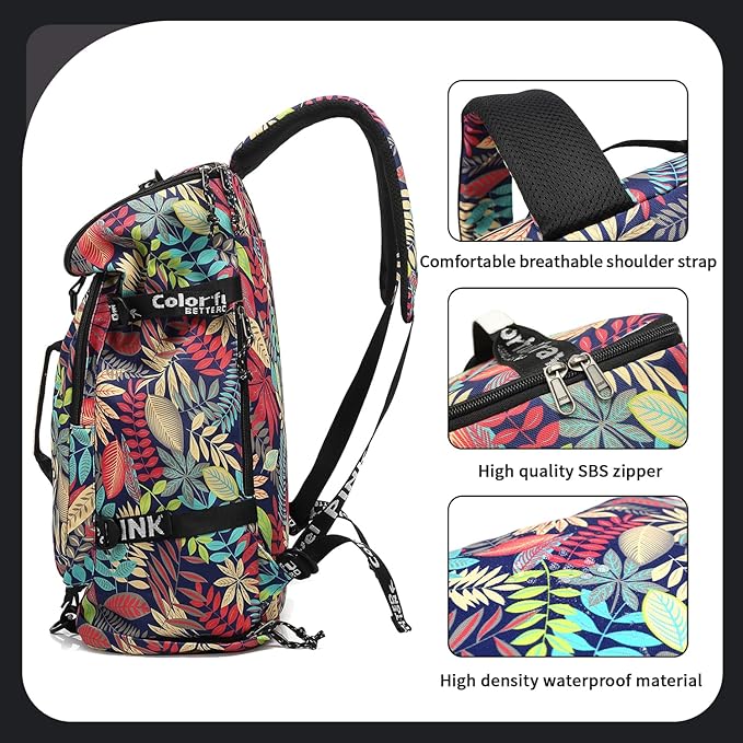 gym duffel bag backpack wrestling bag with shoe compartment 4 kinds of back method waterproof sports walking laptop