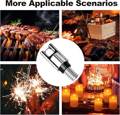 2 Pack Electric Candle Lighter, Rechargeable Plasma Arc USB Lighters with Flexible Neck, Windproof & Flameless for Candles, BBQs, Camping, Kitchen, Fireplace, Fireworks.