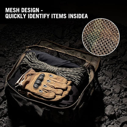 PETAC GEAR 3 PCS Tactical Modular Packing Cubes, Large Capacity Mesh Storage Bag,Outdoor Travel Organize Storage Pouches Bags.