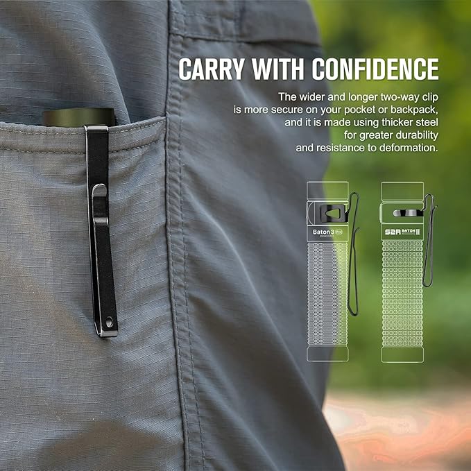 OLIGHT Baton3 Pro Rechargeable Flashlights, 1500 Lumens EDC Flashlight with MCC3, Compact Pocket Flashlight with L-Shape Stand and High-Performance LED for Camping and Emergency (Neutral White)