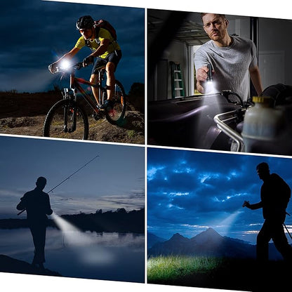 EverBrite 400 Lumens Aluminum LED Flashlight, Zoomable Flashlight with Lanyard&Clip, 4 Modes, IPX4 Waterproof, for Camping Hiking, Emergency, EDC, Survival Use, Batteries Included