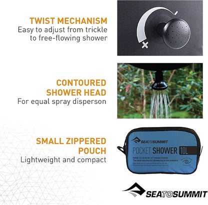 Sea to Summit Pocket Shower Black