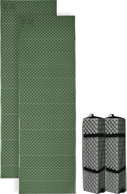 REDCAMP Foldable Foam Camping Pads for Sleeping, Waterproof Closed Cell Foam Camping Sleeping Pad - Ultra-Lightweight for Hiking & Backpacking, R-2.1 Insulated, Royal Blue/Grey/Green/Brown/Khaki