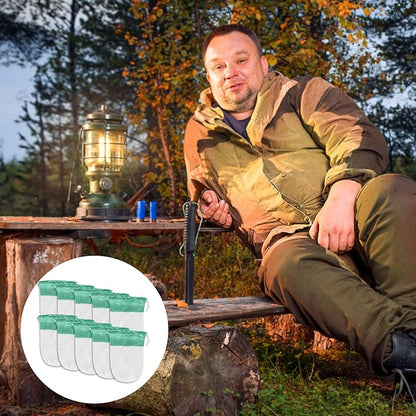 30pcs Propane Lantern Mantles, U-Shape Gas Lantern Covers Shape Replacement Mantles for Outdoor Camping Hiking Fishing Gas Lamp