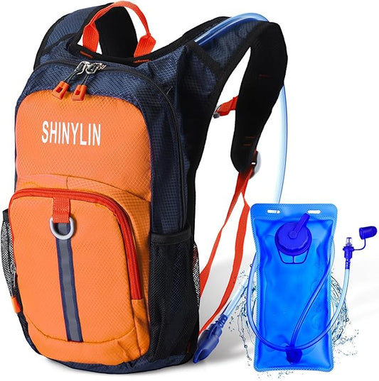 1 Pcs Kids Hydration Backpack with 1.5L Hydration Water Bladder Lightweight Water Backpack Hydration Pack