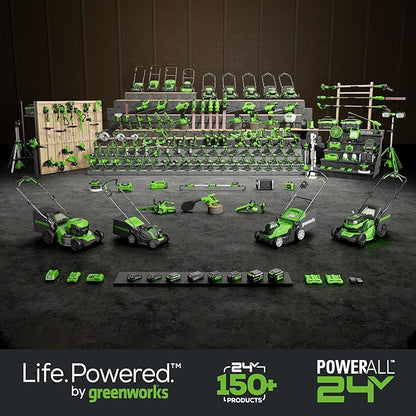 Greenworks 24V Cordless LED Flashlight Kit, 200lm Handheld Light, 2Ah Battery and Charger Included