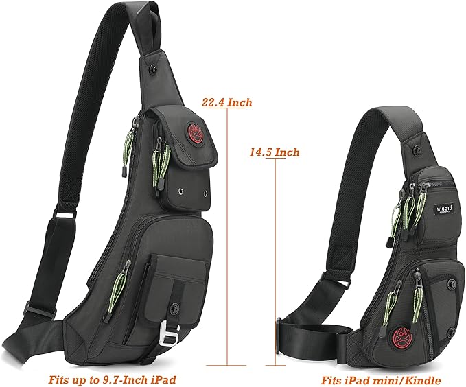 NICGID Sling Bag Chest Shoulder Backpack Crossbody Bags Casual Daypack for Men Women