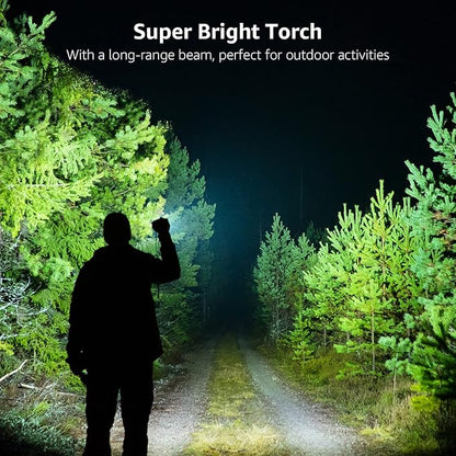 Lepro LED Flashlights LE2000 High Lumen, 5 Lighting Modes, Zoomable, Waterproof, Pocket Size Flashlight for Outdoor, Emergency, Camping Gear, Powered by AAA Battery, 2 Pack