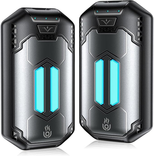 AI Hand Warmers Rechargeable 2 Pack, 6000mAh Electric Hand Warmers with 3 Heat Settings 20Hrs Long Lasting Portable Pocket Heater for Outdoor Camping, Hunting, Golf, Winter Gifts