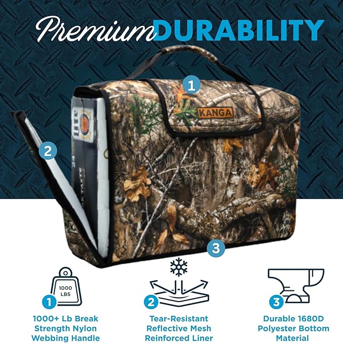 Kanga Insulated Cooler Bag - Soft Cooler Bag - Can Beer and Seltzer Drink Cooler - Insulated and Durability Tested - Kanga Kase Mate