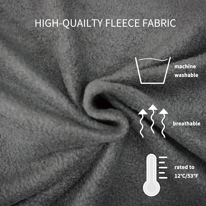 Ultralight Fleece Sleeping Bag Liner,Mummy Sleeping Bag Liner with Hood and Stuff Sack Suit for Camping,Travelling and Hiking in All Seasons