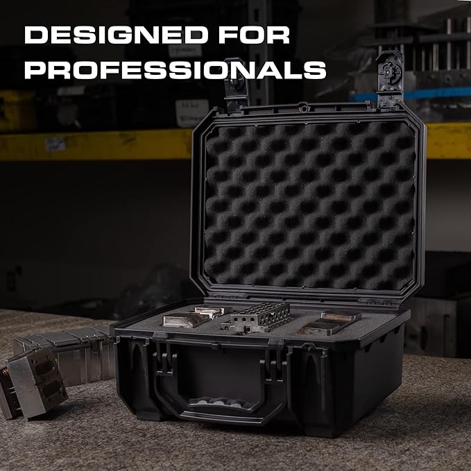 Seahorse 230 Heavy Duty Protective Dry Box Case with Foam - TSA Approved/Mil Spec / IP67 Waterproof/USA Made for Ammo First Aid Kits Microphones Motorcycles Bikes (with Foam)