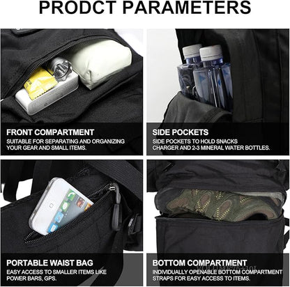 85L Lightweight Internal Frame Hiking Backpack for Men Women, Waterproof Travel Camping Backpack with Rain Cover