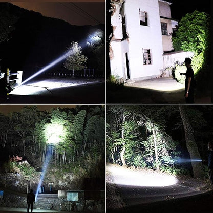 Rechargeable Flashlights 990,000 Lumens, Super Bright LED Flashlight High Lumens with USB Cable, 5 Modes Waterproof Flashlight Powerful Flash Light for Home Camping Hiking