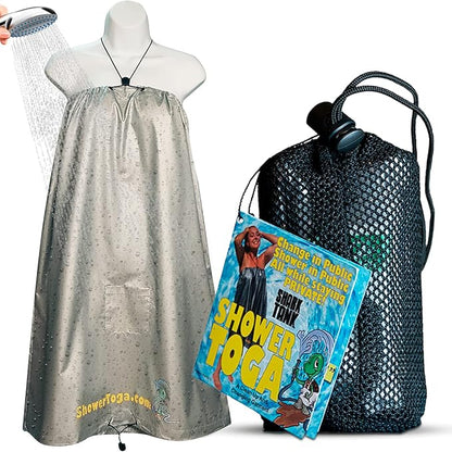– Wearable Shower Garment, Privacy RV & Camping Shower, Surf Poncho, Shower Tent, or Portable Changing Room