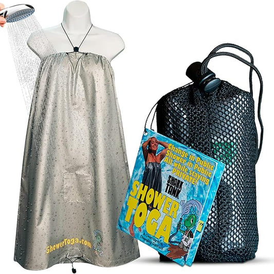 – Wearable Shower Garment, Privacy RV & Camping Shower, Surf Poncho, Shower Tent, or Portable Changing Room