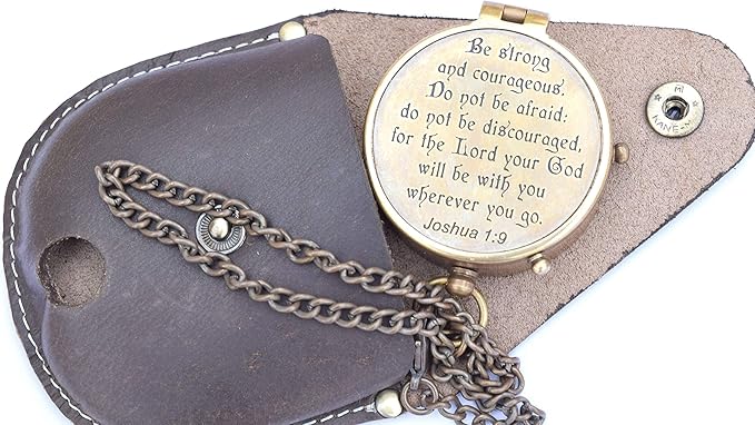 Engraved Compass for Confirmation Gifts, Baptism Gifts, Best Easter, Birthday Gifts, Graduation Gifts, Wedding Gifts, Religious Gifts for Men