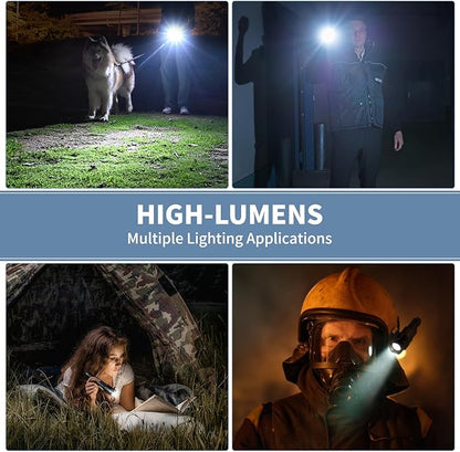 Rechargeable LED Flashlights High Lumens, 990000 Lumen Super Bright Flashlight with 7 Modes & Waterproof, Powerful USB Rechargeable Handheld Flash Light for Camping Home