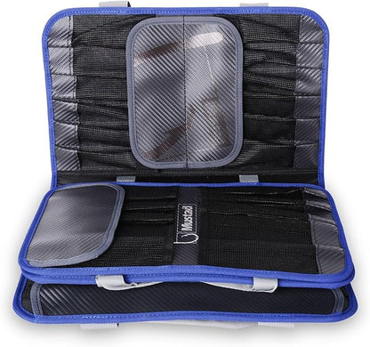 Mustad Jig Bag, Water-Resistant 500-Denier Tarpaulin, Velcro Strap Closure, Practical Outer Mesh Pocket