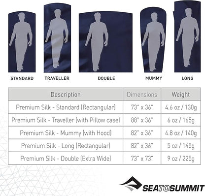Sea to Summit Premium Silk Sleeping Bag Liner
