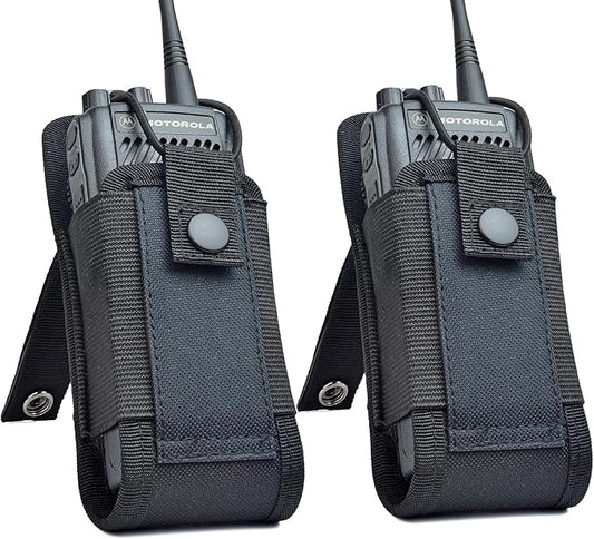 HYS Radio Holster MOLLE Pouch, Universal Walkie Talkie Holster Holder for Police Molle Vest, Walkie Talkies Nylon Holster