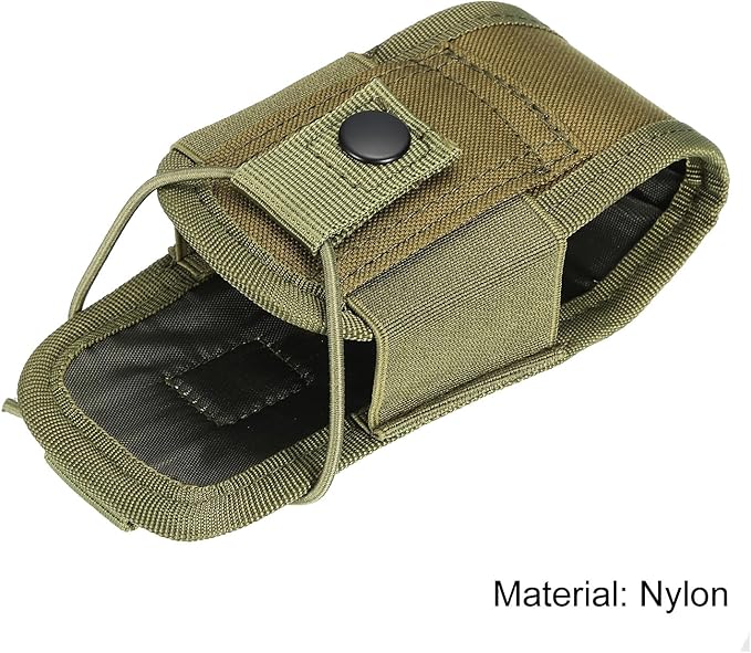 MECCANIXITY Radio Holder Radio Case Protective Covers Nylon Holder Carry Bag Green for Two Ways Walkie Talkie Adjustable Storage