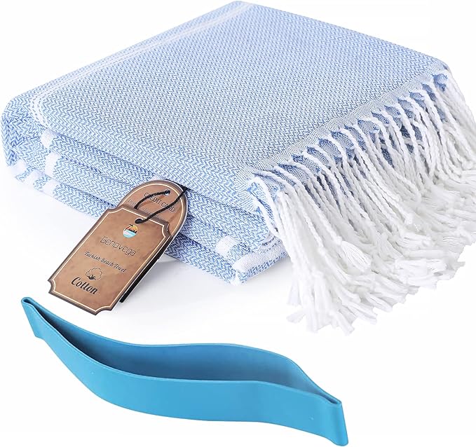 Genovega Turkish Bathroom Bath Towels Bulk Beach Pool Swim Towel Set Absorbent Quick Dry Extra Long Large Wide Multipack Adult Men Soft Cotton Luxury Hot Tub Spa Accessories