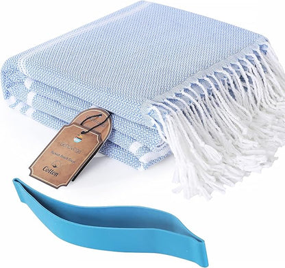 Genovega Turkish Bathroom Bath Towels Bulk Beach Pool Swim Towel Set Absorbent Quick Dry Extra Long Large Wide Multipack Adult Men Soft Cotton Luxury Hot Tub Spa Accessories