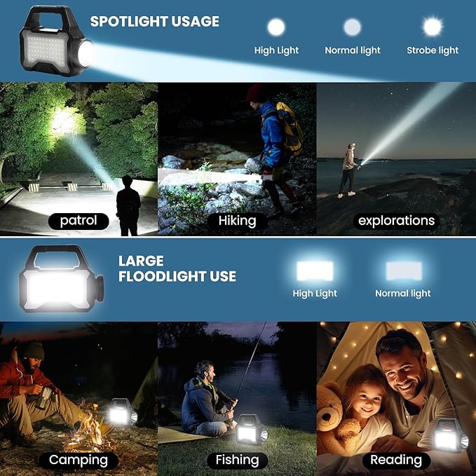 Solar Flashlight,Multifunctional Flashlight Solar Flashlight,led Flashlight Cell Phone Charger,USB Charging,Suitable for Home,Fishing,Outdoor Camping