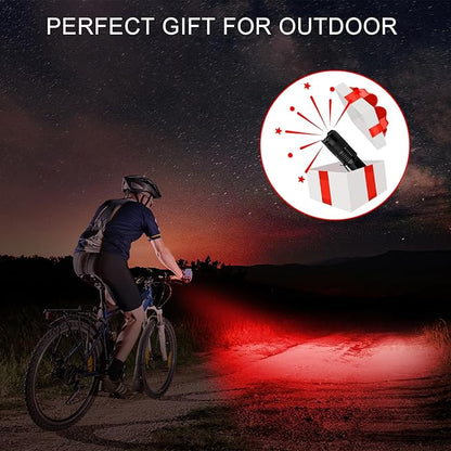 10 Pack Red Light Flashlight 3 Modes Red LED Flashlight Scalable Red Light Torch with Clip for Hunting Astronomy Night Observation and Outdoor Activities