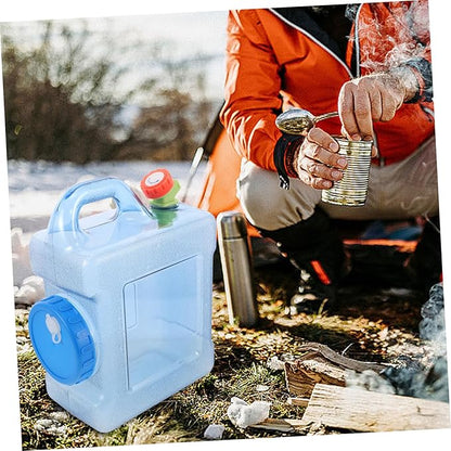 Abaodam Portable Drinking Bucket Water Storage Container with Faucet Outdoor Water Container Outdoor Camping Water Bucket Outdoor Supply Portable Water Jug Liquid Storage Bucket