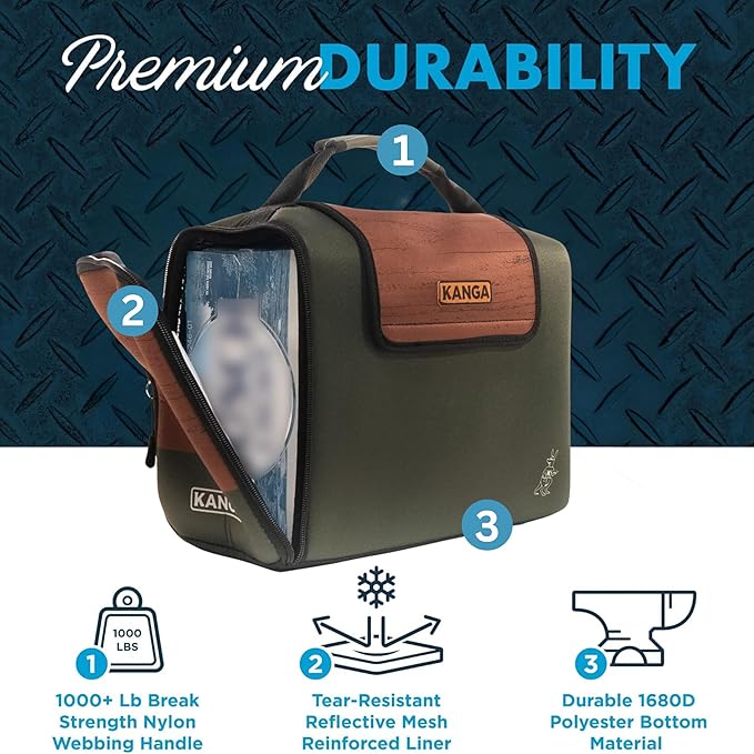 Kanga Insulated Cooler Bag - Soft Cooler Bag - Can Beer and Seltzer Drink Cooler - Insulated and Durability Tested - Kanga Kase Mate