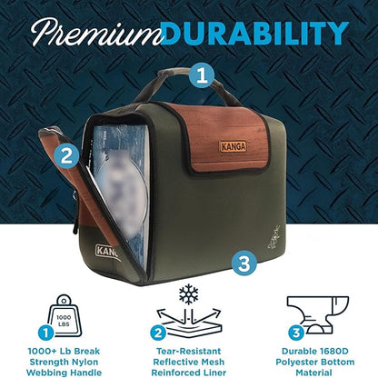 Kanga Insulated Cooler Bag - Soft Cooler Bag - Can Beer and Seltzer Drink Cooler - Insulated and Durability Tested - Kanga Kase Mate