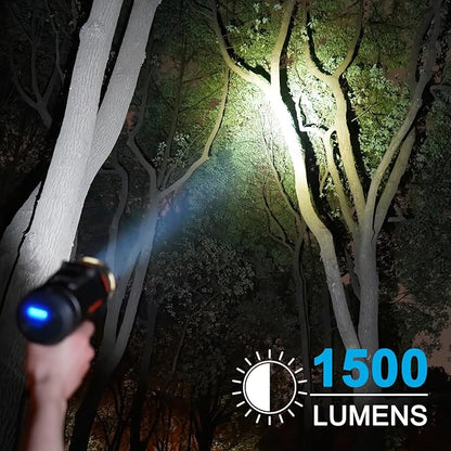 GOODSMANN Spotlight 1500 Lumen Marine Spotlight Waterproof Rechargeable Spot Lights Handheld Flashlight for Boats 9212-89202-01A