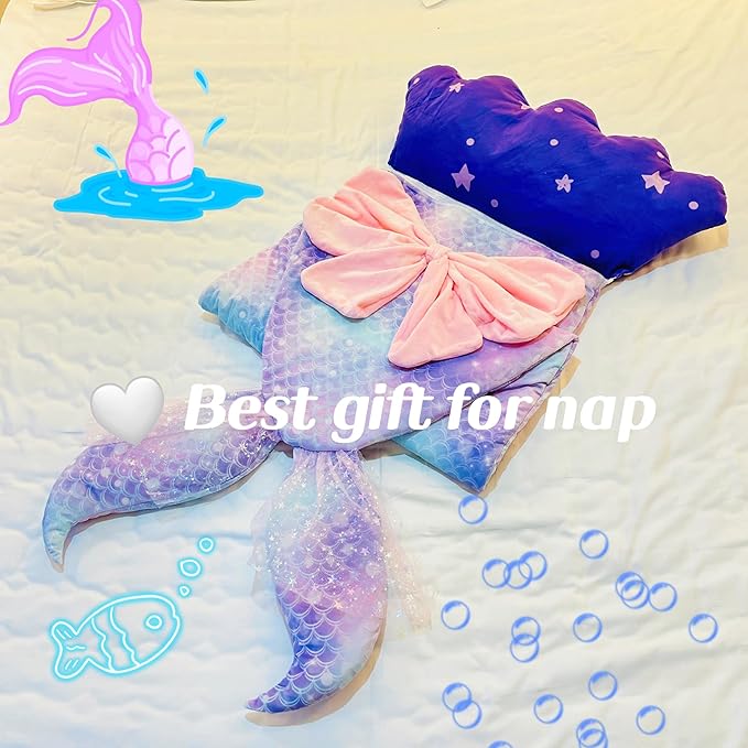 Happy Kids Sleeping Bag, Animal Bags, Sleepy Sack, Comfy, Cozy, Compact, Sleeping Bag with Pillow, Soft Pillow, Nap Mat, Wram Plush with Cotton, Slumber Bag