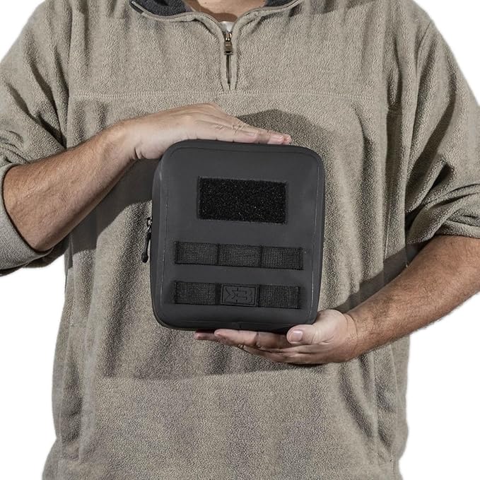 Large Waterproof Submersible Tactical MOLLE Pouch for Hiking, Boating, Tools and Gear. Durable Thermoplastic Design is Compatible with Backpacks, Tactical Belts, Waist Bags and More