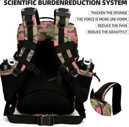 Military Tactical Backpack for Men and Women Army 3 Days Assault Pack Bag Large Rucksack with Molle System for Hiking Cycling Skiing Camping Climbing