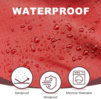 Fleece Waterproof Outdoor Blanket, Windproof Stadium Blanket for Camping, Picnics, and Sports Stay Dry and Comfortable 80"x58"