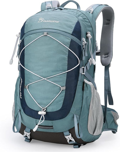 MOUNTAINTOP 40L Hiking Backpack Travel Daypack with Rain Cover for Outdoor Backpacking, Camping
