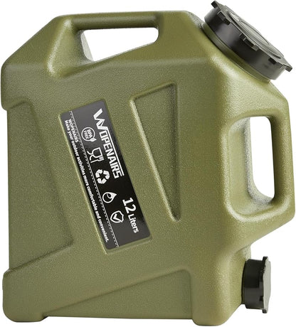 Water Container Water Jug with Spigot with (3.2-5) Gallons Portable No Leakage for Camping,Vehicle, Car, Hiking, Hurricane Supplies RV