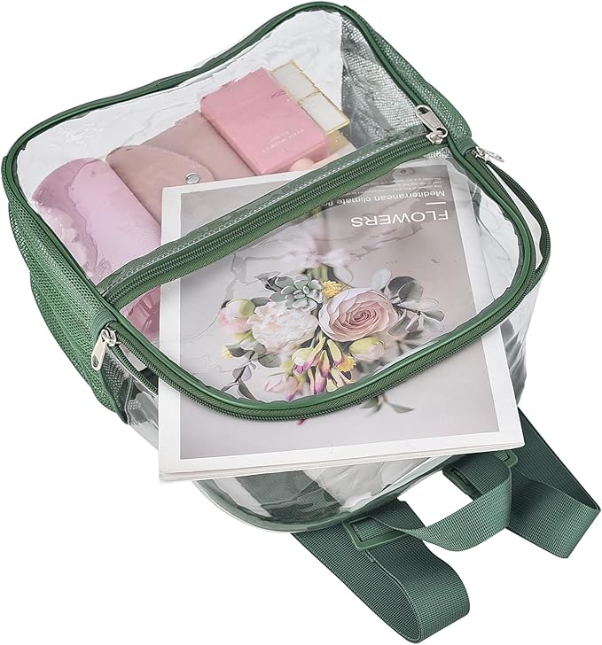 Oraben Clear Backpack for Stadium Events Stadium Backpack Waterproof 12x6x12 Clear Bag for for Concert Sport Work